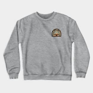 Live & Let Grow Inspirational Badge Crewneck Sweatshirt